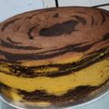 Cooksnap dari Meilie Judith Chandra untuk resep Zebra Cake putih Telur