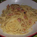El cooksnap de "Cocina con Celi" cuando hizo Espaguetis Carbonara Receta Tradicional.