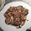 El cooksnap de encarni cuando hizo Champiñon portobello a la plancha con jamón.