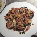 El cooksnap de encarni cuando hizo Champiñon portobello a la plancha con jamón.