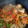 El cooksnap de Gon Flores cuando hizo Pollo al disco.