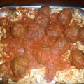 El cooksnap de Sil cuando hizo Albóndigas de pollo en salsa napolitana.