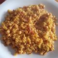El cooksnap de MaryGlory cuando hizo Arroz al horno con bacon ahumado y garbanzos.