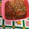 El cooksnap de Cristina Suarez cuando hizo Salsa criolla.