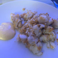 El cooksnap de Marta cuando hizo Bacalao empanado en airfryer con mayonesa de pimentón.