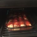 El cooksnap de vanesa cuando hizo Canelones varios rellenos: ricotta acelga, ricotta jamón y queso.