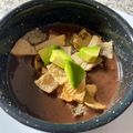 El cooksnap de Ana Laura Arias cuando hizo Sopita de frijol.