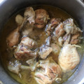 El cooksnap de Lucia Gallardo Barragan cuando hizo Pollo a la cerveza.