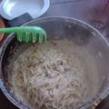 El cooksnap de Lalo Leira cuando hizo Fideos con crema, rápido y fácil.