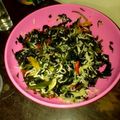 Cooksnap dari Siipit'amoy untuk resep Tumis daun singkong dan daun pepaya dan ebi kering