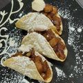 El cooksnap de Yvette cuando hizo Apple cinnamon tacos.