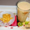 chitra bansal's cooksnap of when they made Mango shake.