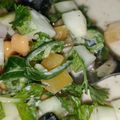 Cooksnap Alia Ali semasa beliau membuat Salad Kacang Kuda.