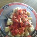 El cooksnap de Gigi Mora cuando hizo Ñoquis de papa caseros! Con salsa de pollo.
