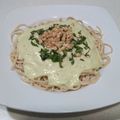 El cooksnap de Ro RM cuando hizo Pasta Aguacate y Verdejo.