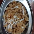 Saxena Arti का कुकस्नैप जब उन्होंने देसी घी सूजी का हलवा (Desi ghee suji ka halwa recipe in hindi) बनाया था।