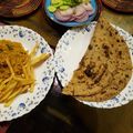 Nida Zaheer's cooksnap of when they made Aaloo ka paratha.