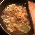 El cooksnap de Ainoa Doñas cuando hizo Gambas al Ajillo.
