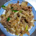 張嘉蘭 的 #熱炒#沙茶蔥爆羊肉。 cooksnap