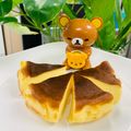 รูป Cooksnap ของ Mongkhol Mong เมื่อเขาทำ Basque burnt cheesecake ชีสเค้กหน้าไหม้ หม้อทอดไร้น้ำมัน สูตรหวานน้อย