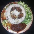 Rahma kabir's cooksnap of when they made Rice and beans with stew.