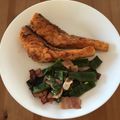 El cooksnap de YoshimonGo🇯🇵 cuando hizo Salmón frito y judías verdes salteadas con jamón.