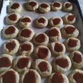 El cooksnap de Brandina Lira cuando hizo Ojitos o Pepas de dulce de leche y mermelada de frutilla.