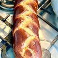 El cooksnap de Sofia Fernandez Long cuando hizo Pan Jalá (pan trenzado).