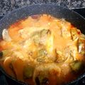 El cooksnap de lolamartinezengra cuando hizo Colitas de rape con gambas y almejas en salsa.