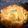 El cooksnap de lolamartinezengra cuando hizo Colitas de rape con gambas y almejas en salsa.