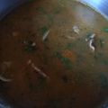El cooksnap de Angelica Intriago cuando hizo Crema de verduras con pollo.