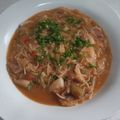 El cooksnap de MaryGlory cuando hizo Sopa de pescado con fideos.