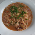 El cooksnap de MaryGlory cuando hizo Sopa de pescado con fideos.