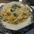 Cooksnap de Luciano quando cozinhou Macarrão com frango e brócolis.