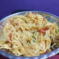 Swati Gupta का कुकस्नैप जब उन्होंने हक्का नूडल्स (hakka noodles recipe in Hindi) बनाया था।