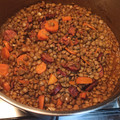 El cooksnap de Davidpuntocom cuando hizo Lentejas caseras con chorizo.