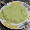 El cooksnap de Mar Zamo cuando hizo Medallones de merluza con salsa de pimientos verdes.