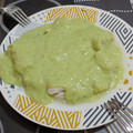 El cooksnap de Mar Zamo cuando hizo Medallones de merluza con salsa de pimientos verdes.
