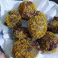Cooksnap dari Sani Madjidah untuk resep Bola bola ubi ungu coklat lumer