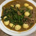Cooksnap dari Inrie Daniel untuk resep Kangkung cah sapi dan telur puyuh