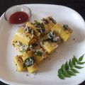 Rupa Tiwari का कुकस्नैप जब उन्होंने खांडवी (Khandvi recipe in hindi) बनाया था।