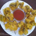 Rajashri Deodhar's cooksnap of when they made मशरूम पकोडा (mushroom pakoda recipe in marathi).