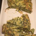 El cooksnap de mis-cocteles cuando hizo Tortilla de espinacas con taquitos de beicon y virutas de jamón.