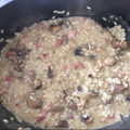 El cooksnap de MJ cuando hizo Risotto de setas.