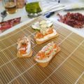 El cooksnap de Rocio Berna cuando hizo Canapé de salmón, queso crema y miel.