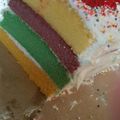 Cooksnap dari Anna Jaya untuk resep Rainbow cake bisa kukus bisa panggang