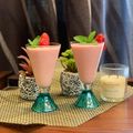 Kiran Shoaib's cooksnap of when they made Strawberry Shake.