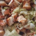 El cooksnap de Jhonny Be Good cuando hizo Ensalada César con pollo.