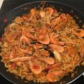 El cooksnap de anmulero cuando hizo Fideuá de marisco.