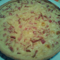 El cooksnap de FM cuando hizo Quiche jamón York, bacon y queso con piñones.